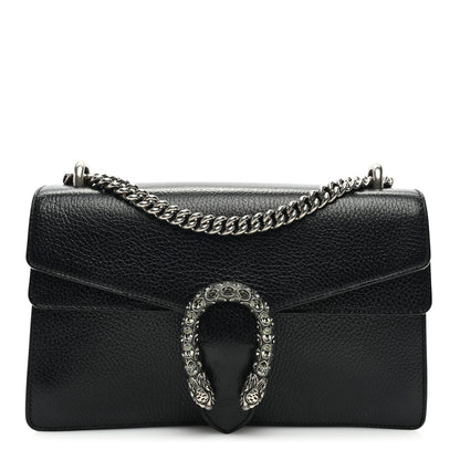 Gucci Pebbled Calfskin Small Dionysus Shoulder Bag Black 1 of 12
