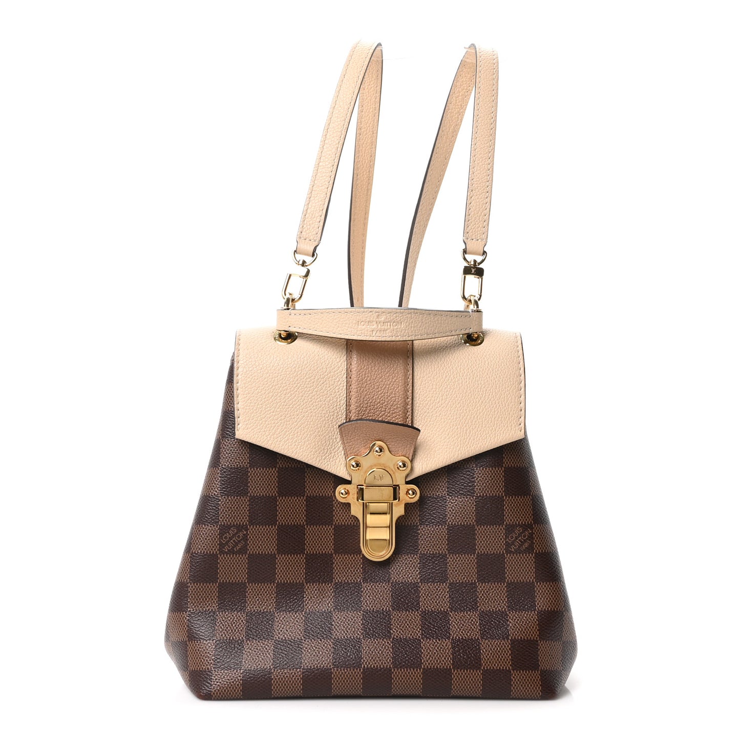 Damier Ebene Clapton Backpack Creme