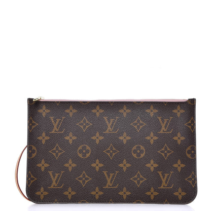 Louis Vuitton Monogram Neverfull MM GM Pochette Rose Ballerine 1 of 9