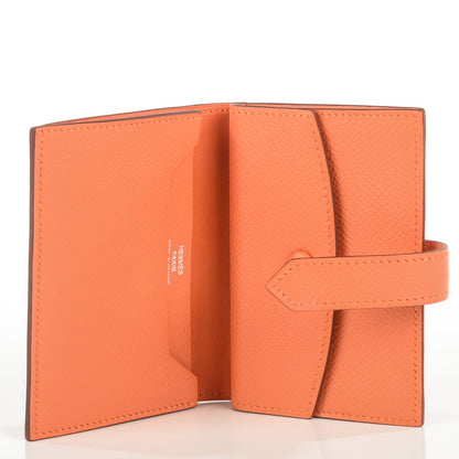 Hermes Epsom Mini Bearn Wallet Mangue 10 of 13