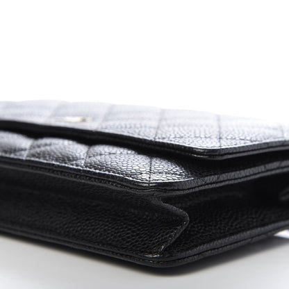 Chanel Caviar Quilted Wallet On Chain WOC Black 7 of 10