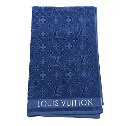Louis Vuitton Cotton Monogram Beach Towel Blue 1 of 4