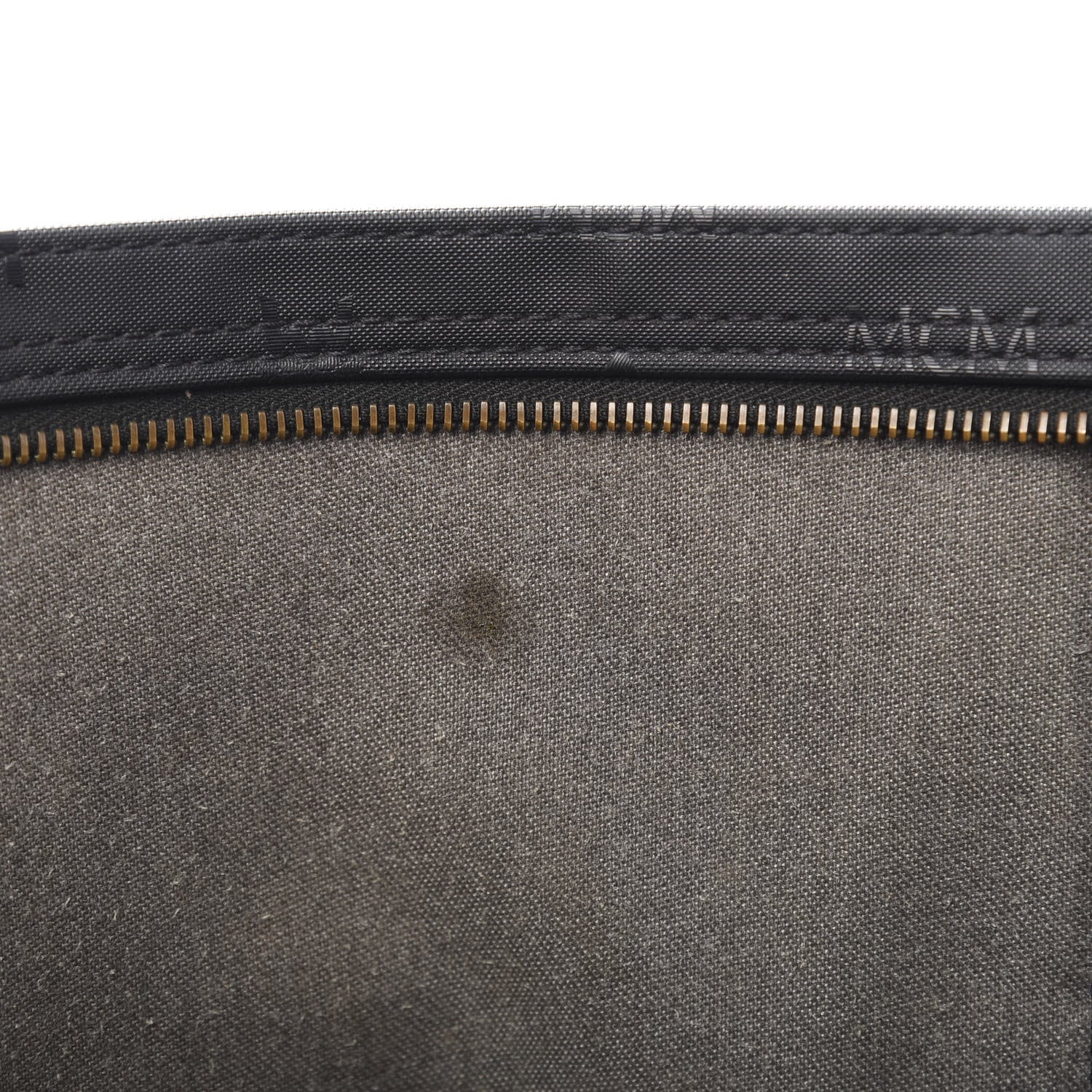 MCM Monogram Coated Canvas Tote Bag Black 6 of 11
