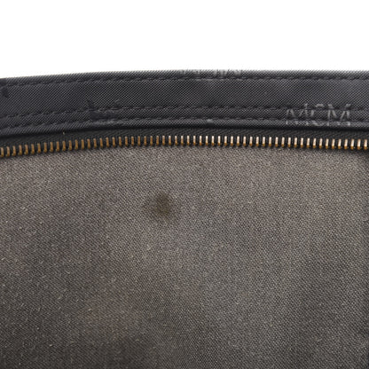 MCM Monogram Coated Canvas Tote Bag Black 6 of 11