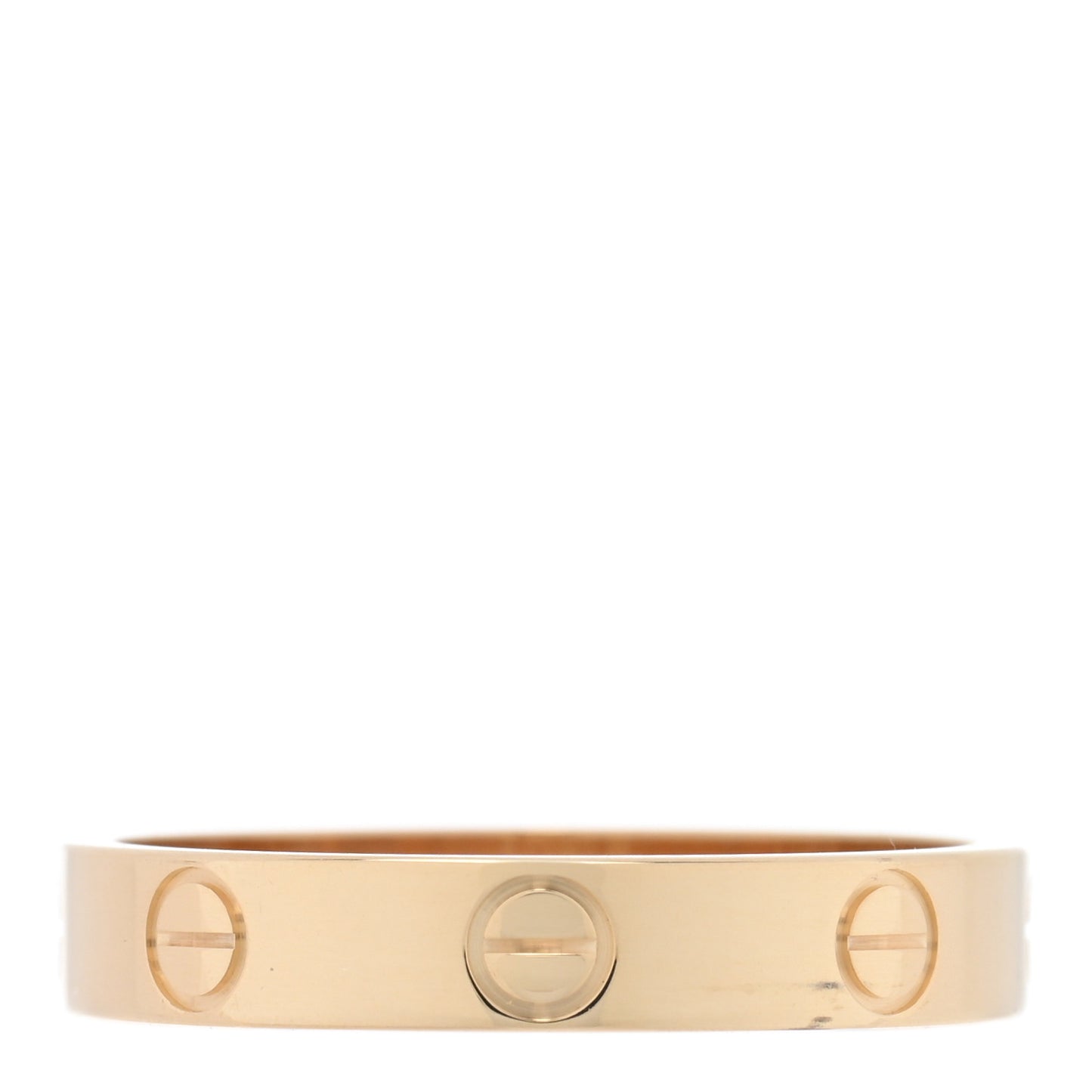 18K Yellow Gold 3.5mm LOVE Wedding Band Ring 55 7.25