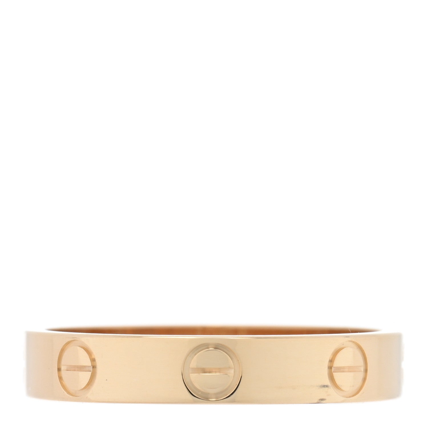 Cartier 18K Yellow Gold 3.5mm LOVE Wedding Band Ring 55 7.25 3 of 4