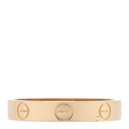 Cartier 18K Yellow Gold 3.5mm LOVE Wedding Band Ring 55 7.25 3 of 4
