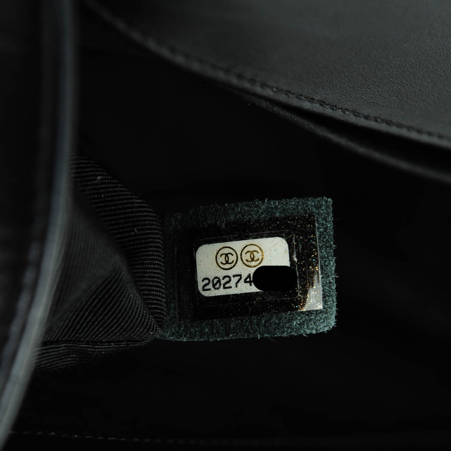 Lambskin Quilted Medium Boy Flap Black