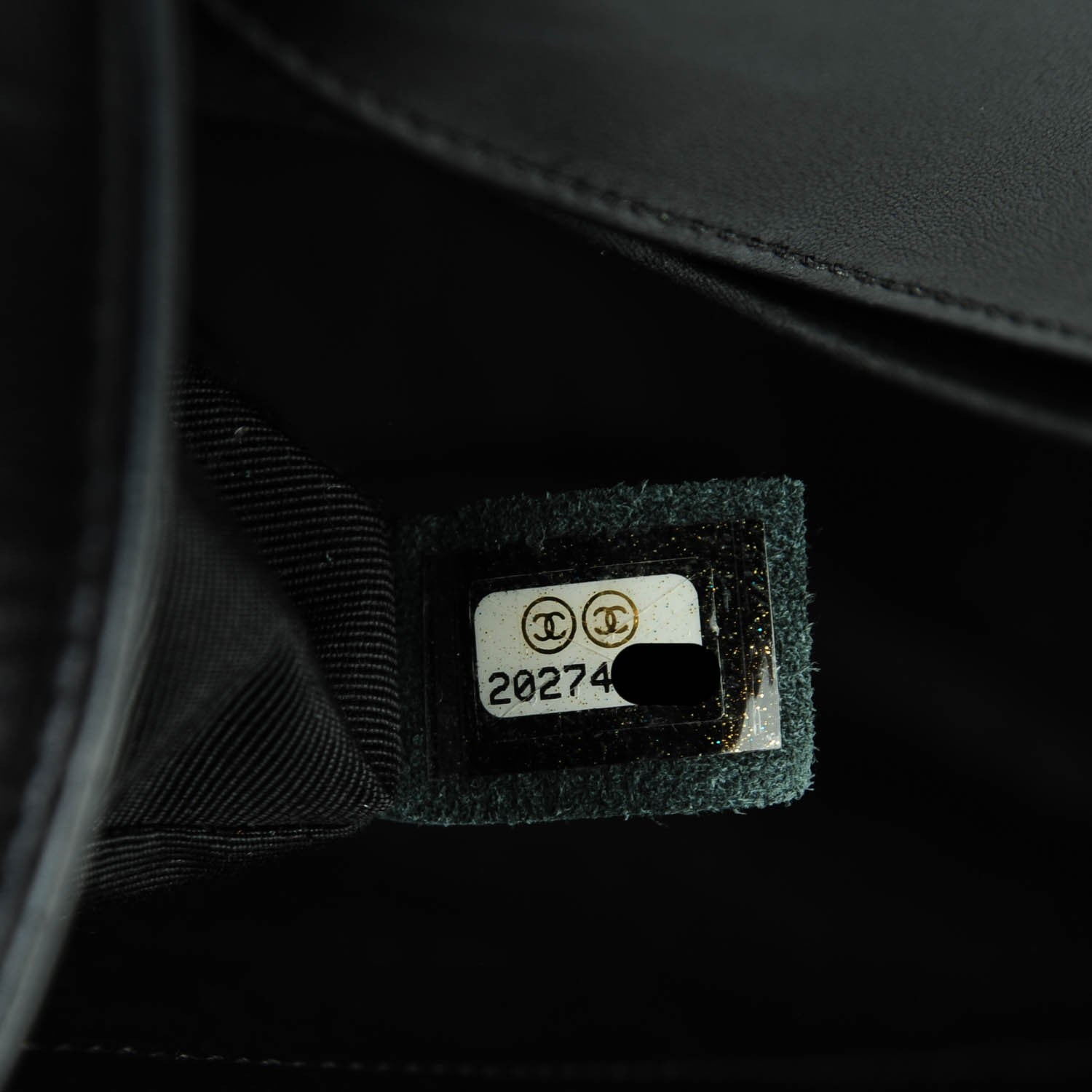 Chanel Lambskin Quilted Medium Boy Flap Black 7 of 7