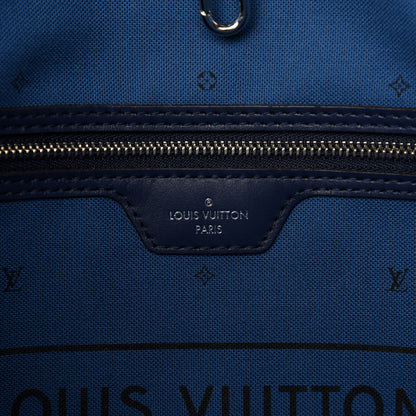 Louis Vuitton Monogram Escale Neverfull MM Blue 8 of 12