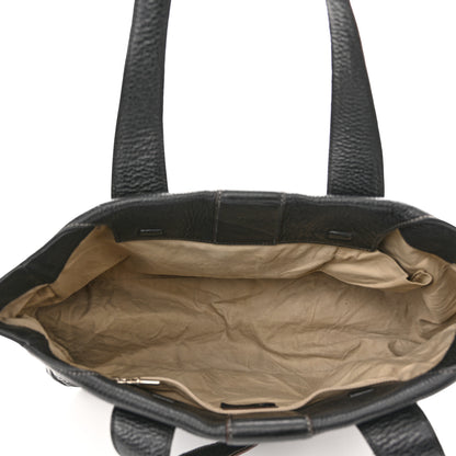 Burberry Textured Calfskin Tote Black 4 of 12