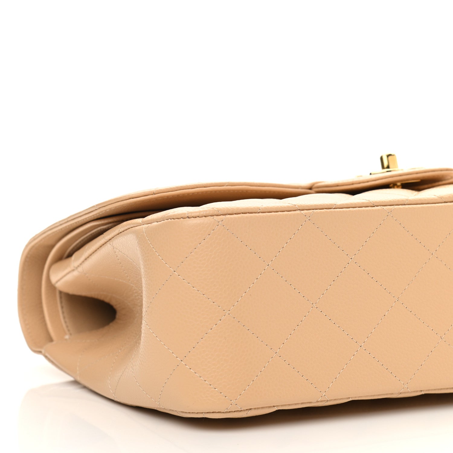 Chanel Caviar Quilted Jumbo Double Flap Beige Clair 9 of 11
