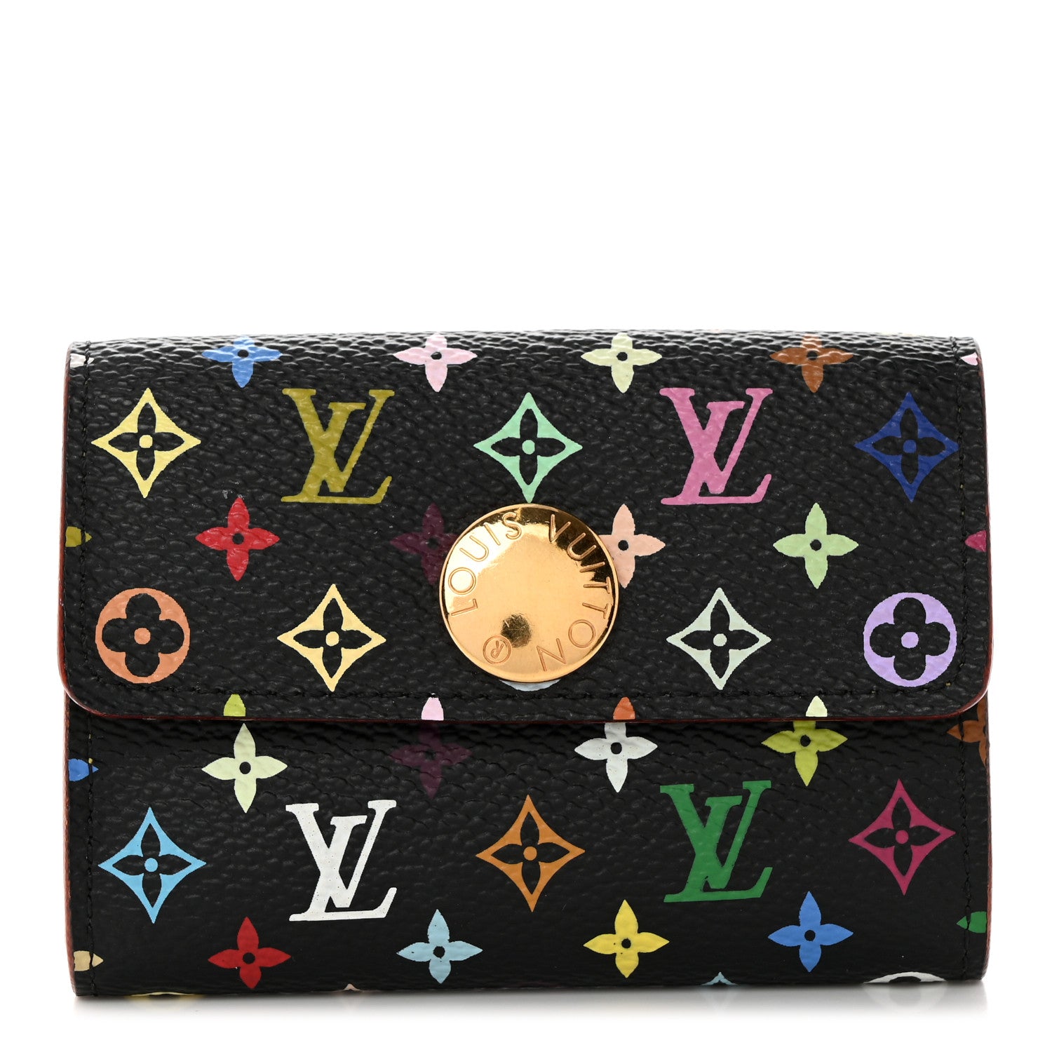Louis Vuitton Monogram Multicolor Business Card Holder Black 1 of 7