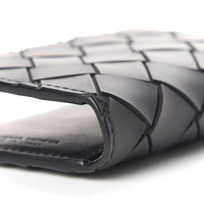 Bottega Veneta Nappa Maxi Intrecciato Bi-Fold Card Holder Black 5 of 8