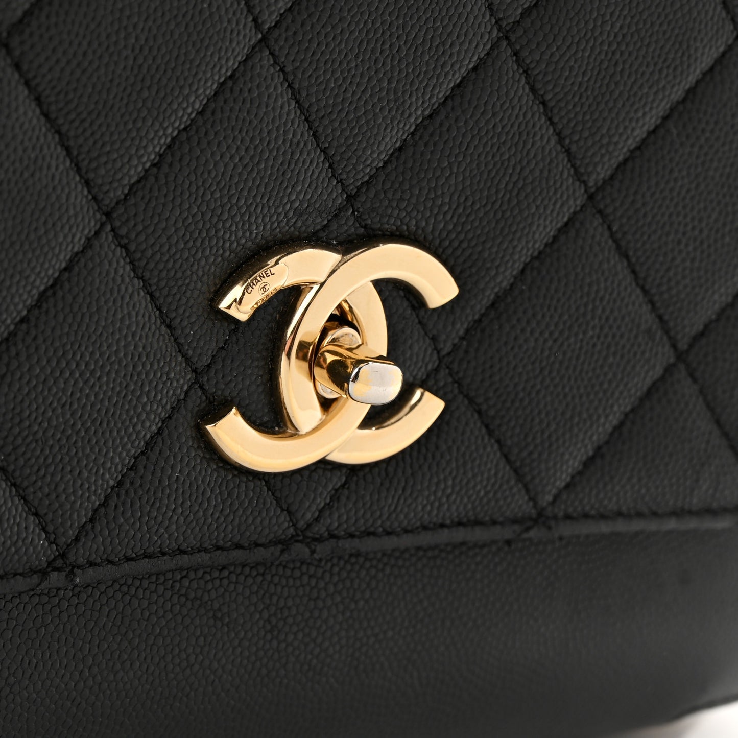 Caviar Quilted Large Business Affinity Flap Black