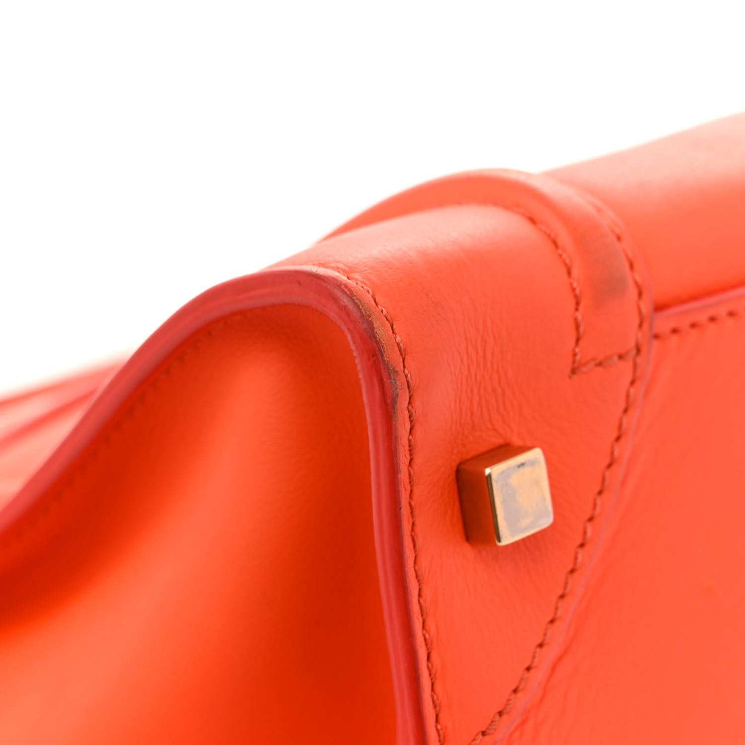 Celine Smooth Calfskin Mini Luggage Orange 11 of 24