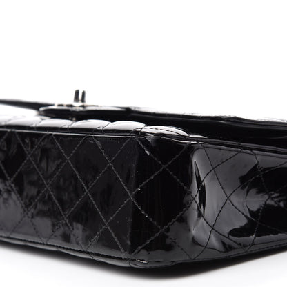 Chanel Patent Quilted Medium Double Flap Black 7 of 19