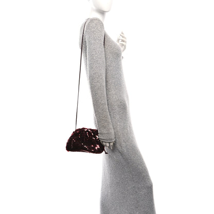 Bottega Veneta Sequin The Mini Pouch Barolo 2 of 11