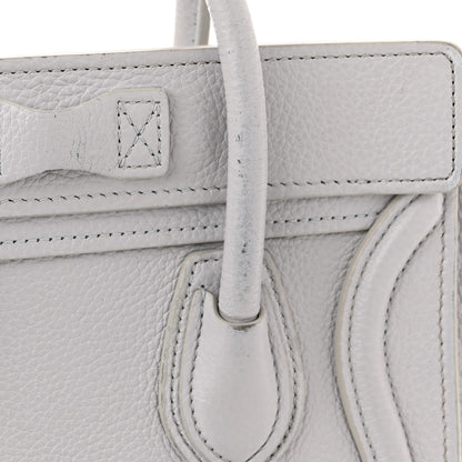 Celine Drummed Calfskin Nano Luggage Lune 15 of 17