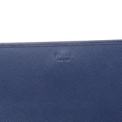 Prada Saffiano Metal Oro Chain Wallet Bleuette 6 of 10