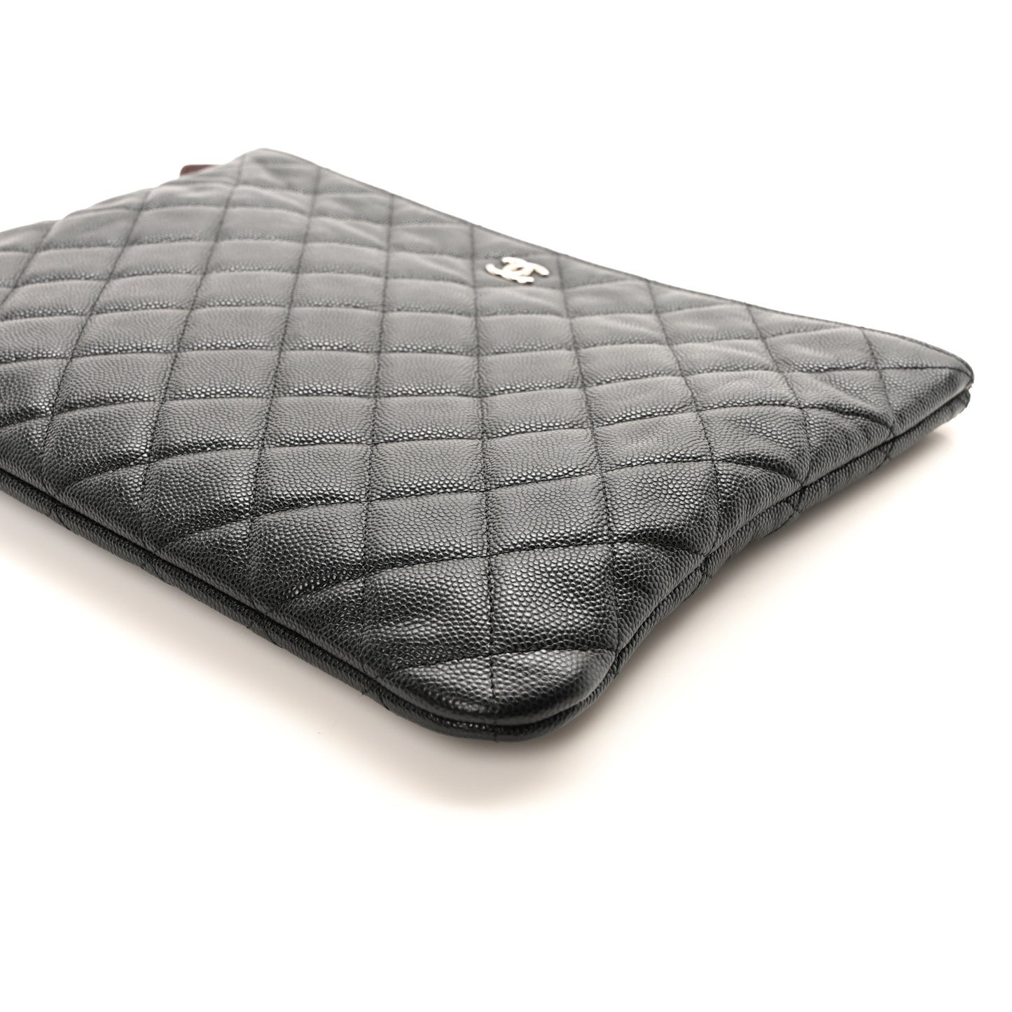 Caviar Quilted Medium Cosmetic Case Black
