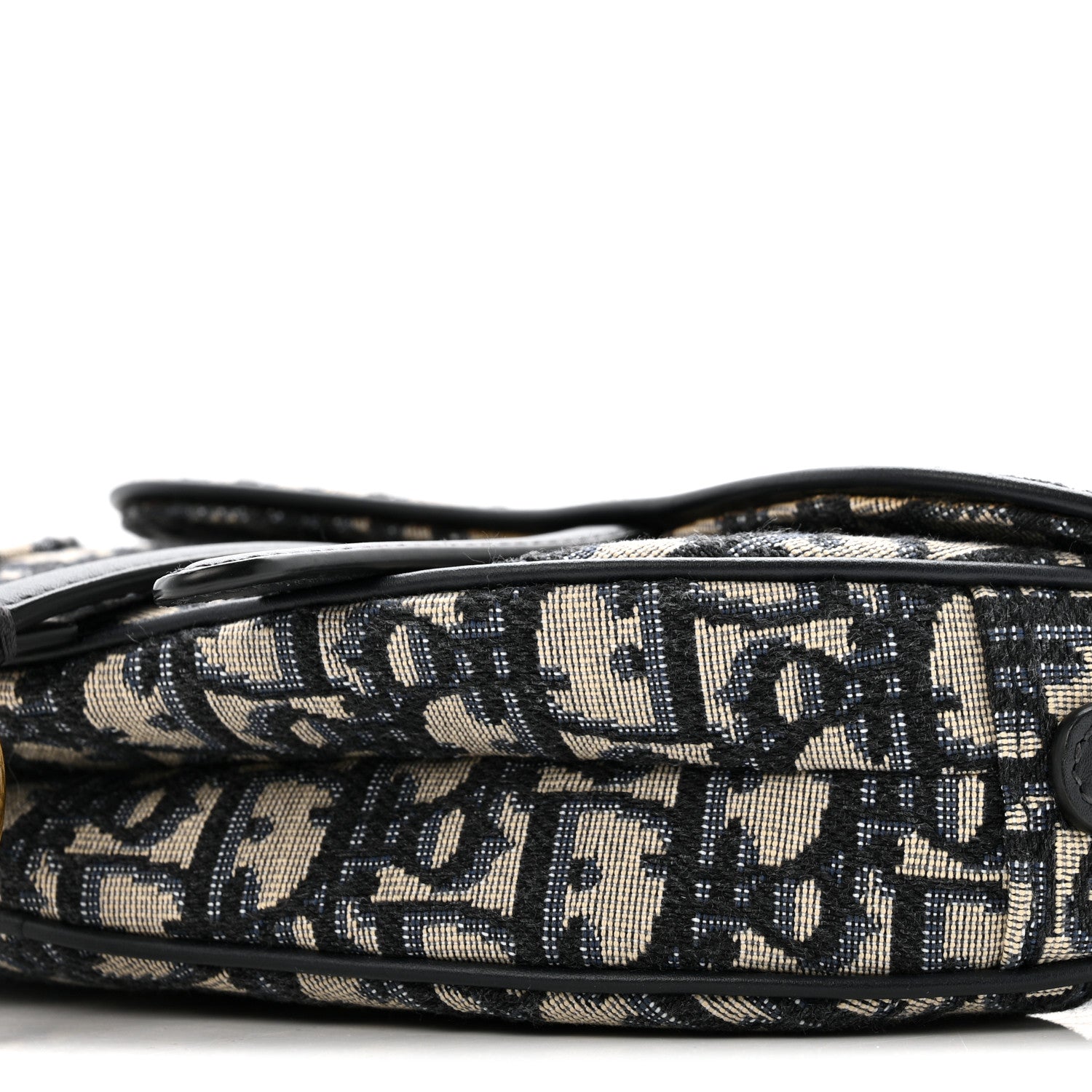 Christian Dior Oblique Mini Saddle Bag Blue 10 of 13