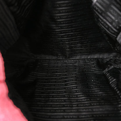 Prada Terry Cloth Tote Bag Petalo Black 5 of 10