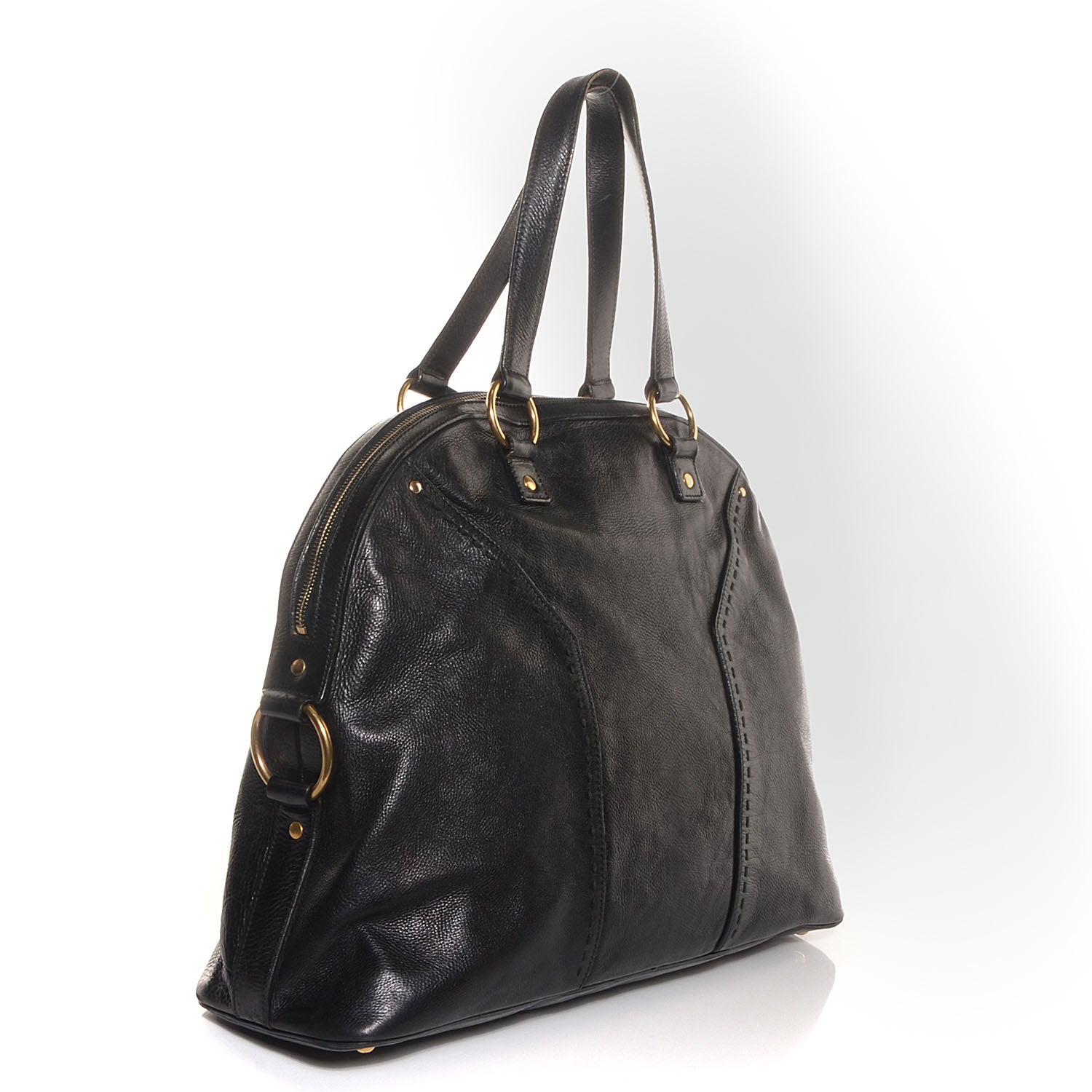 Saint Laurent Leather Oversized Muse Black 3 of 9