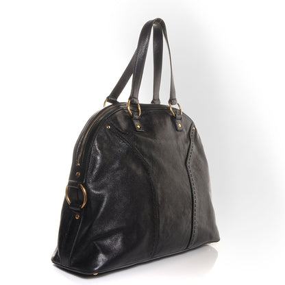 Saint Laurent Leather Oversized Muse Black 3 of 9