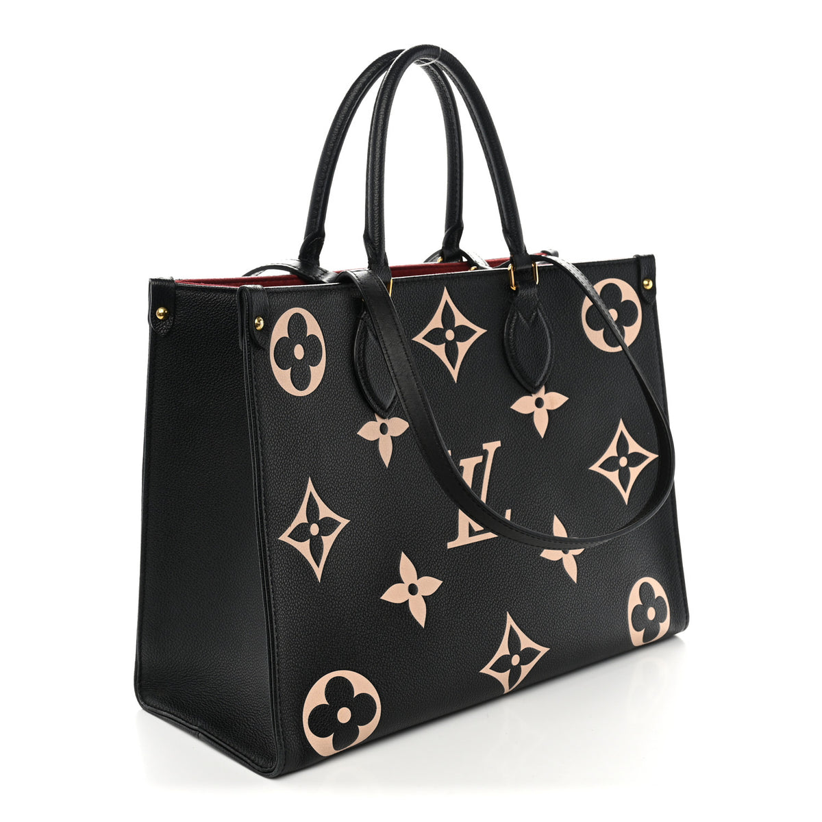 Louis Vuitton Empreinte Monogram Giant Onthego MM Black Beige 3 of 10