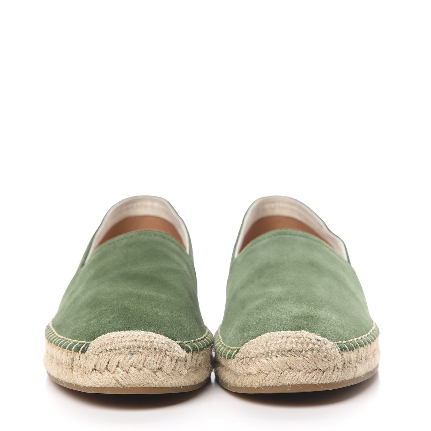 Louis Vuitton Suede Bidart Espadrilles 8 Green 2 of 7