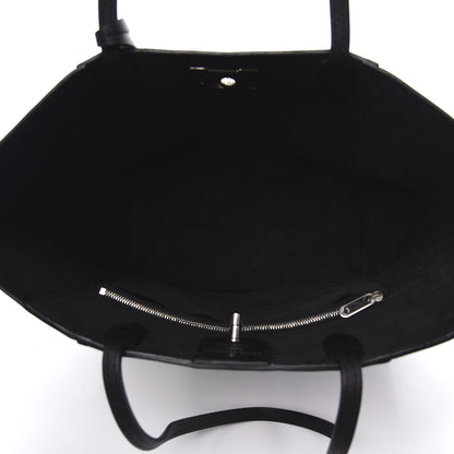 Louis Vuitton Calfskin Lockme Cabas Black 5 of 12