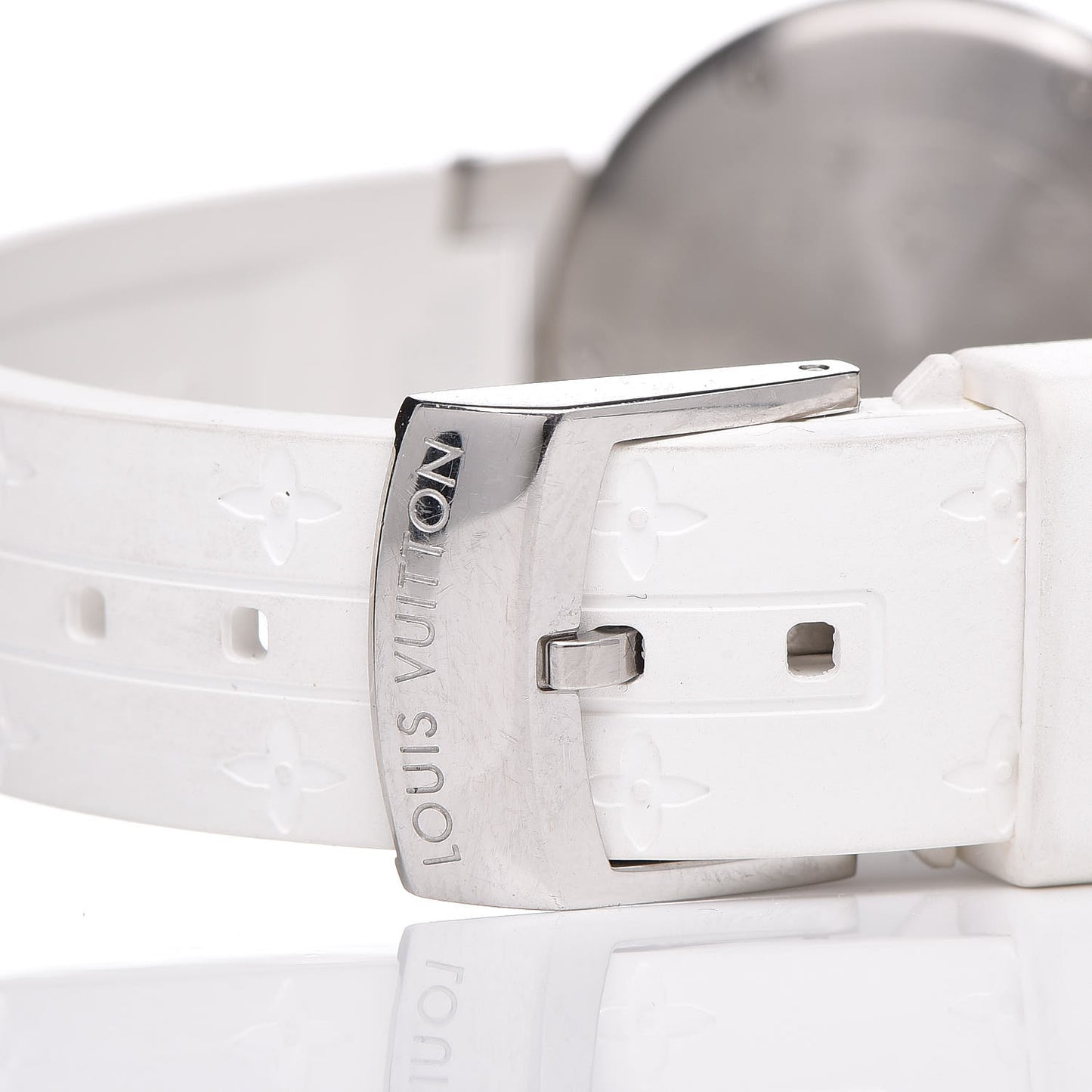 Stainless Steel Rubber Diamond Mother of Pearl 28mm Tambour Lovely Cup Quartz Watch