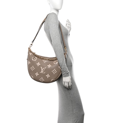 Louis Vuitton Empreinte Monogram Giant Loop Hobo Dove Gray Cream 2 of 10