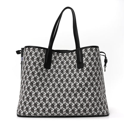 MCM Visetos Large Liz Reversible Shopper Tote Black 3 of 17