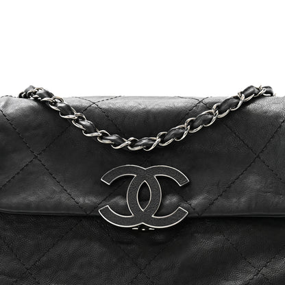 Chanel Calfskin Quilted Large Hamptons Flap Black 7 of 11