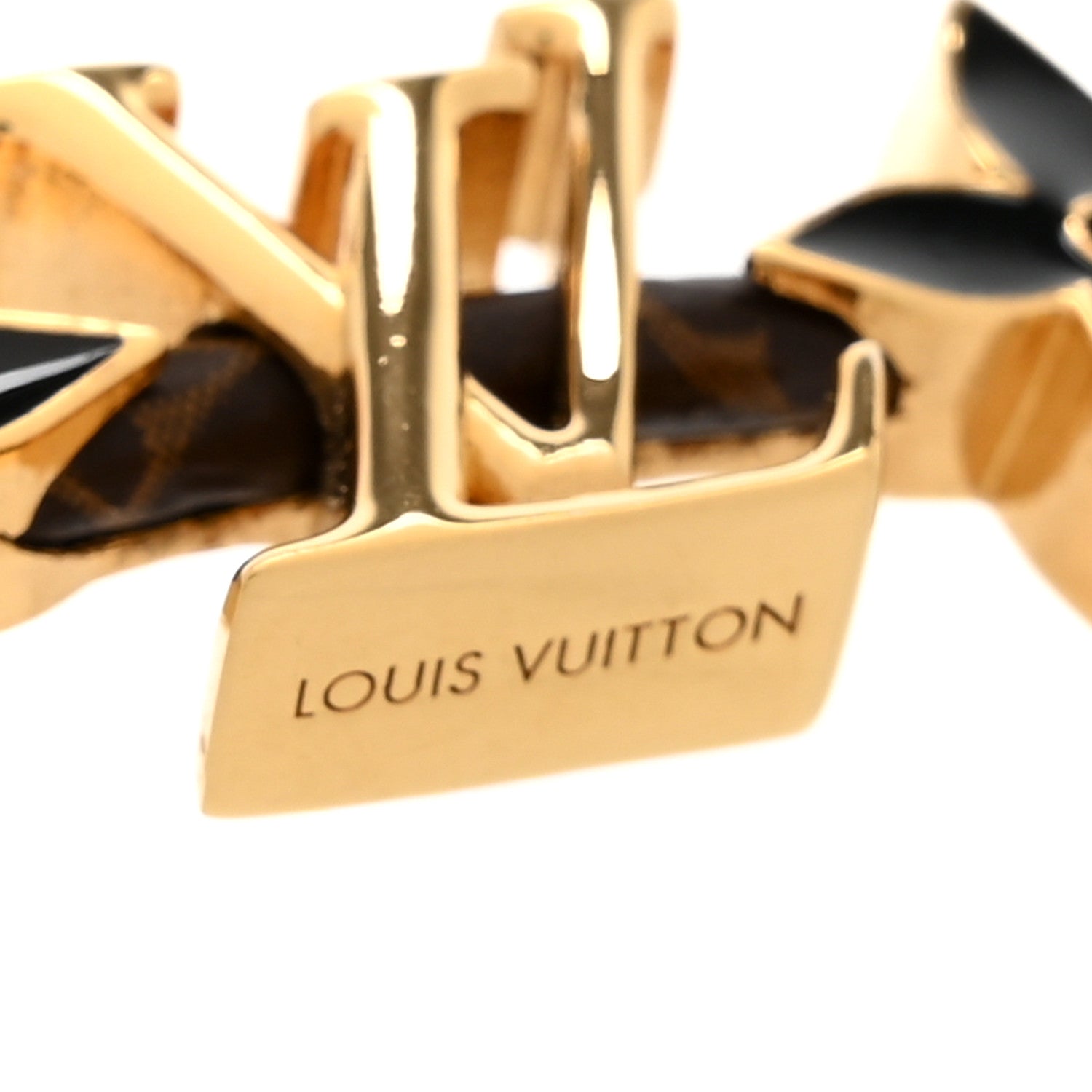 Louis Vuitton Metal Monogram LV Iconic Flower Bracelet 4 of 6