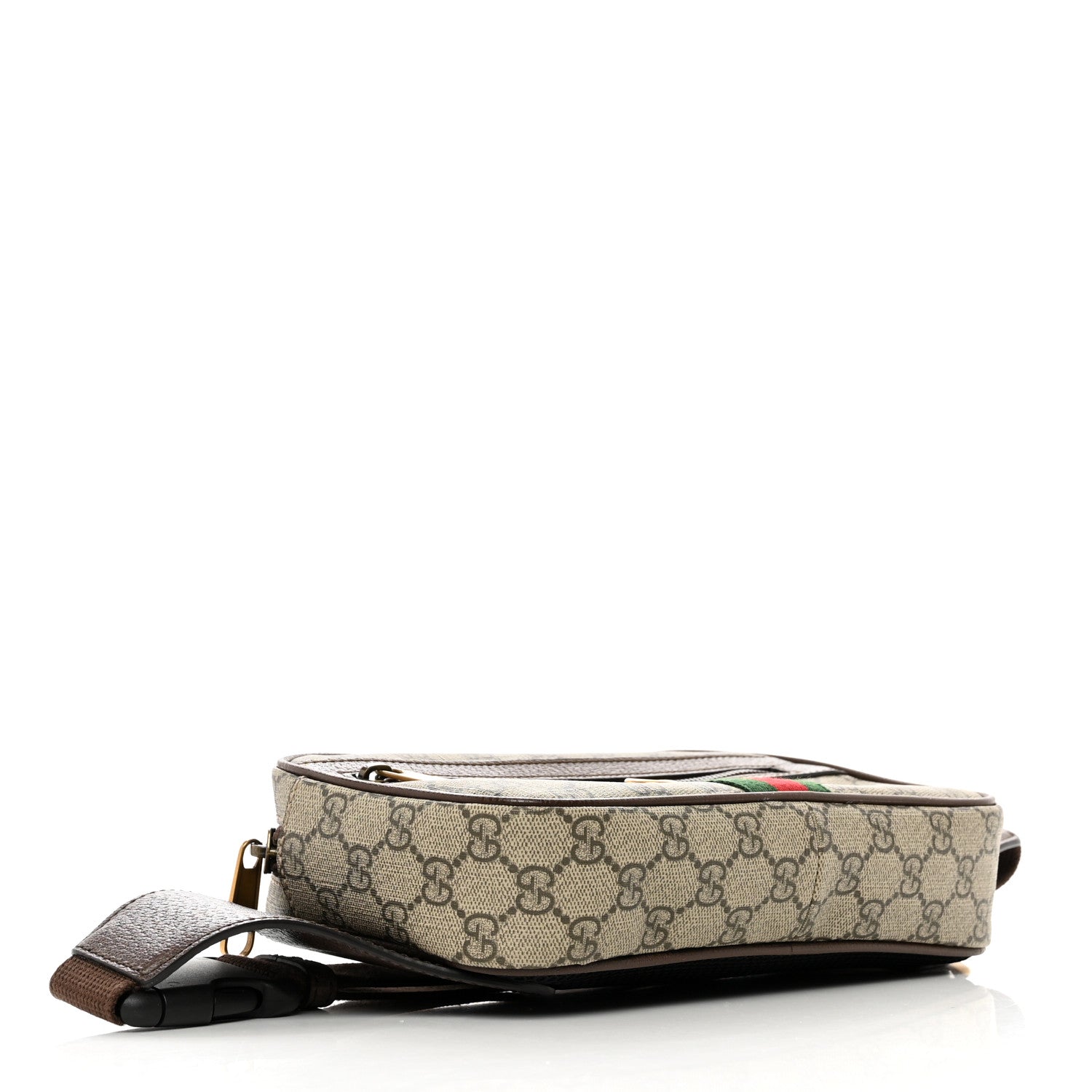 Gucci Soft GG Supreme Monogram Medium Ophidia Belt Bag Dark Brown 4 of 10