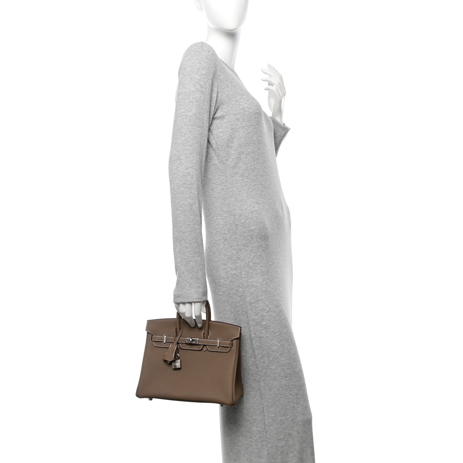 Hermes Togo Birkin 25 Etoupe 2 of 11