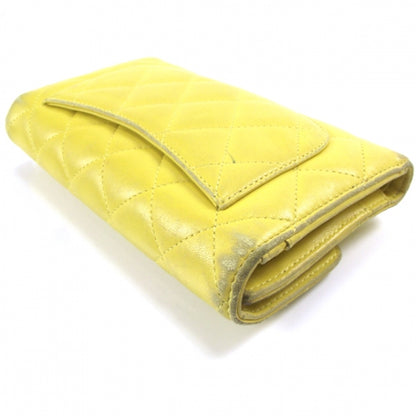 Chanel Lambskin Timeless Classic Wallet Lemon 5 of 8