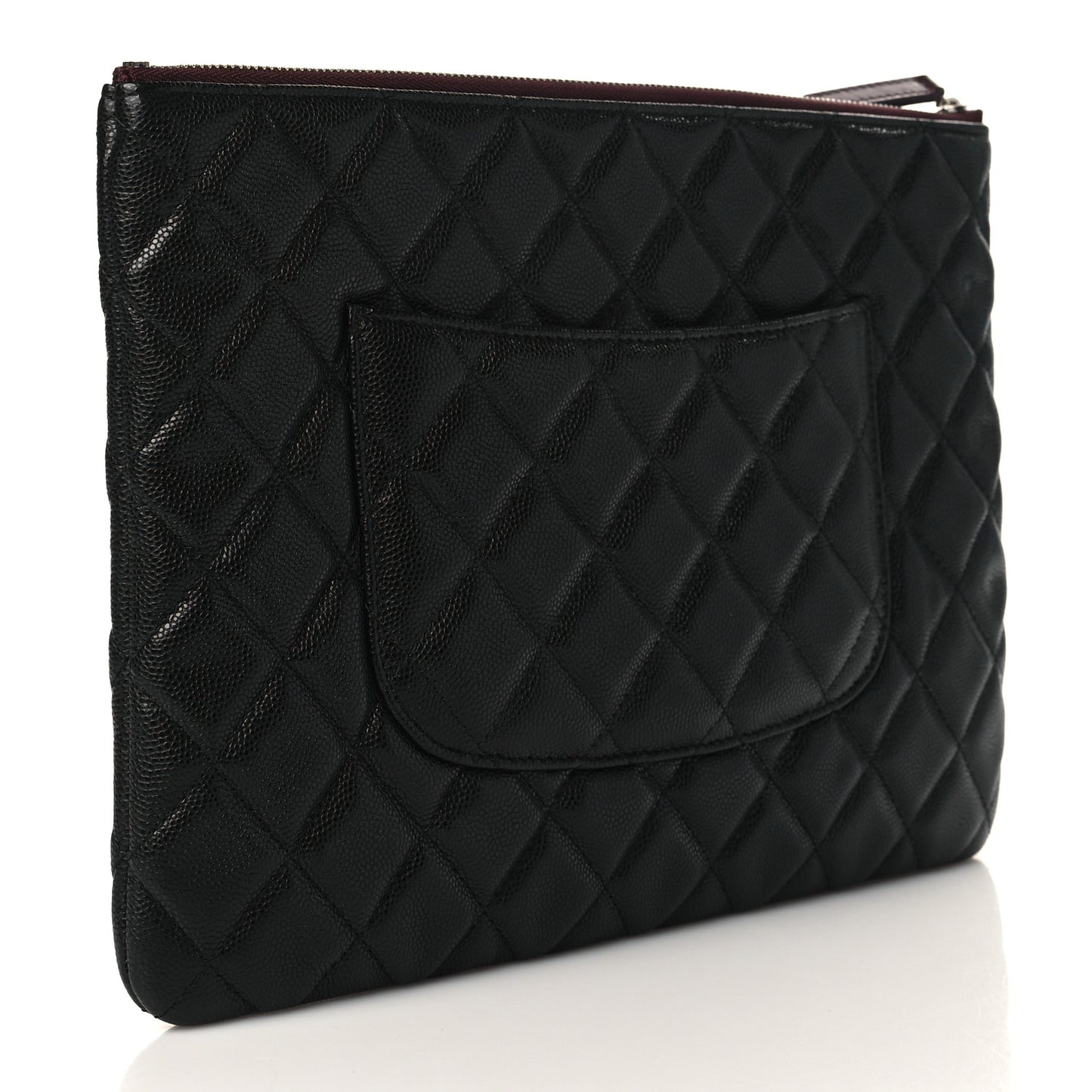 Caviar Quilted Medium Cosmetic Case Black