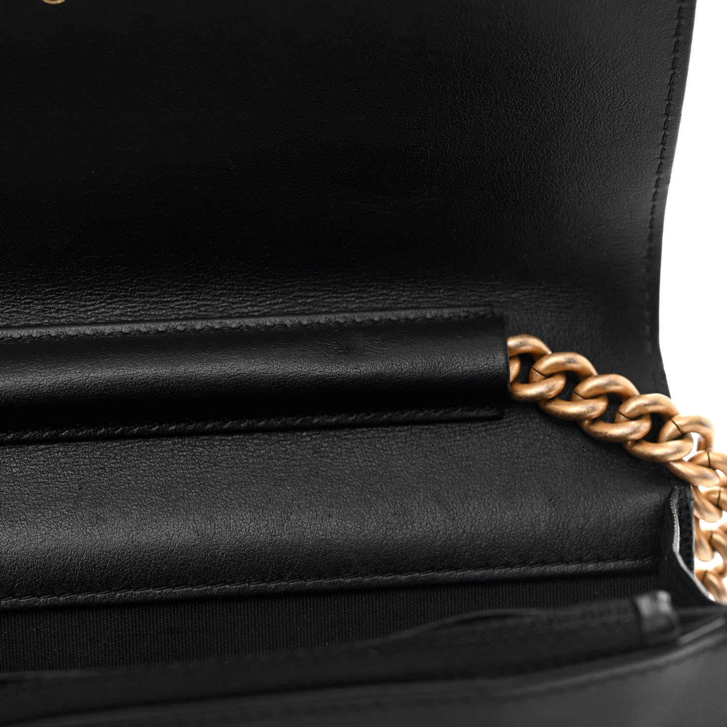 Chanel Caviar Quilted Boy Wallet On Chain WOC Black 14 of 15