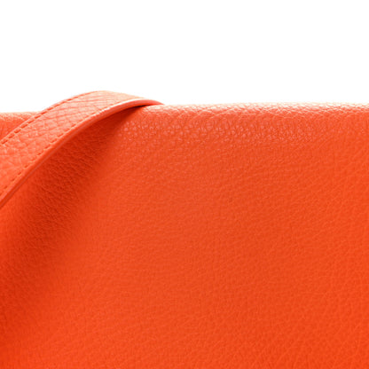 Celine Bullhide Calfskin Small Tri-Color Trapeze Fluo Orange 7 of 9
