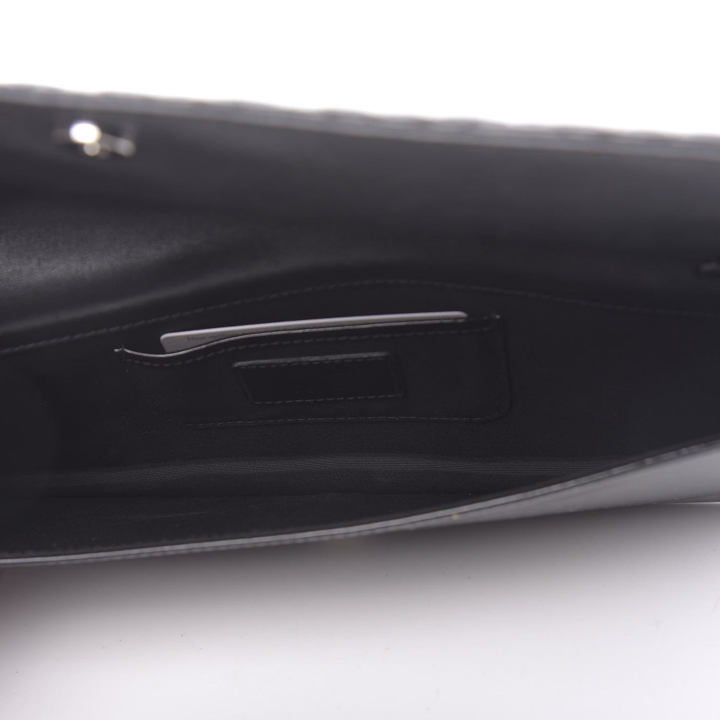 Patent Cannage Lady Dior Convertible Clutch Black