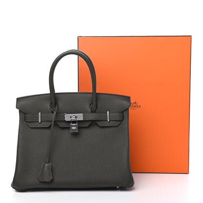 Hermes Togo Birkin 30 Vert De Gris 11 of 11
