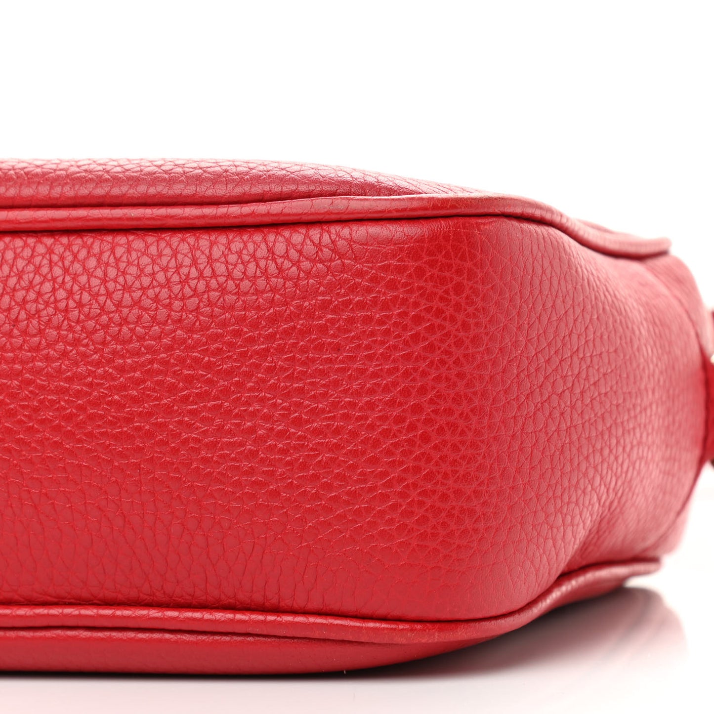 Pebbled Calfskin Small Soho Disco Bag Tabasco Red