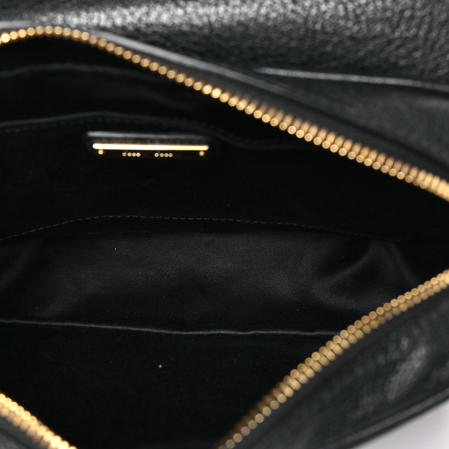 Goatskin Madras Crossbody Bag Black