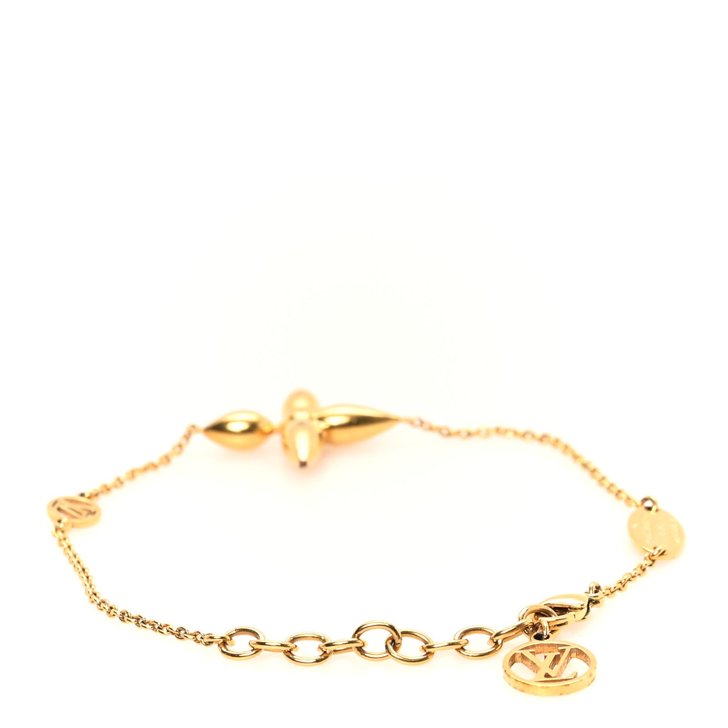 Metal Louisette Charm Bracelet Gold