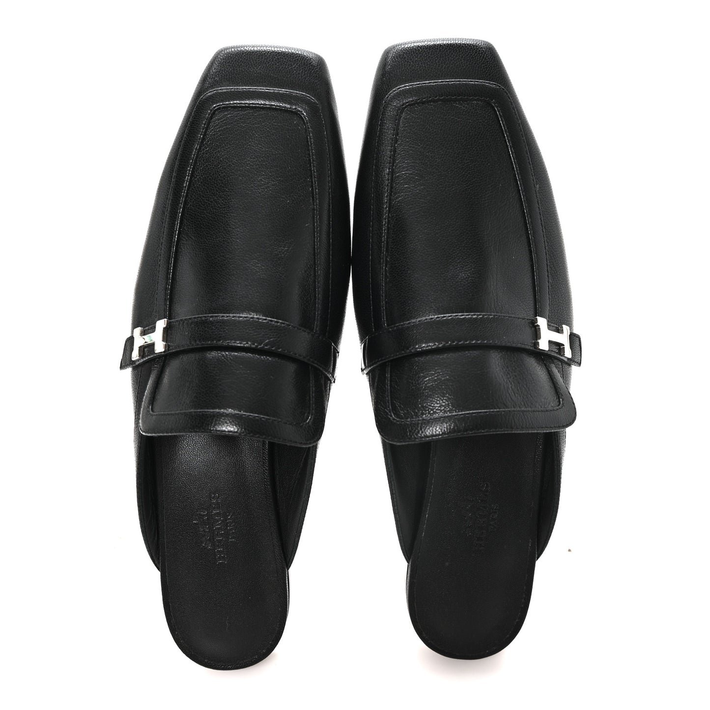 Goatskin Groupie Mules 37 Black