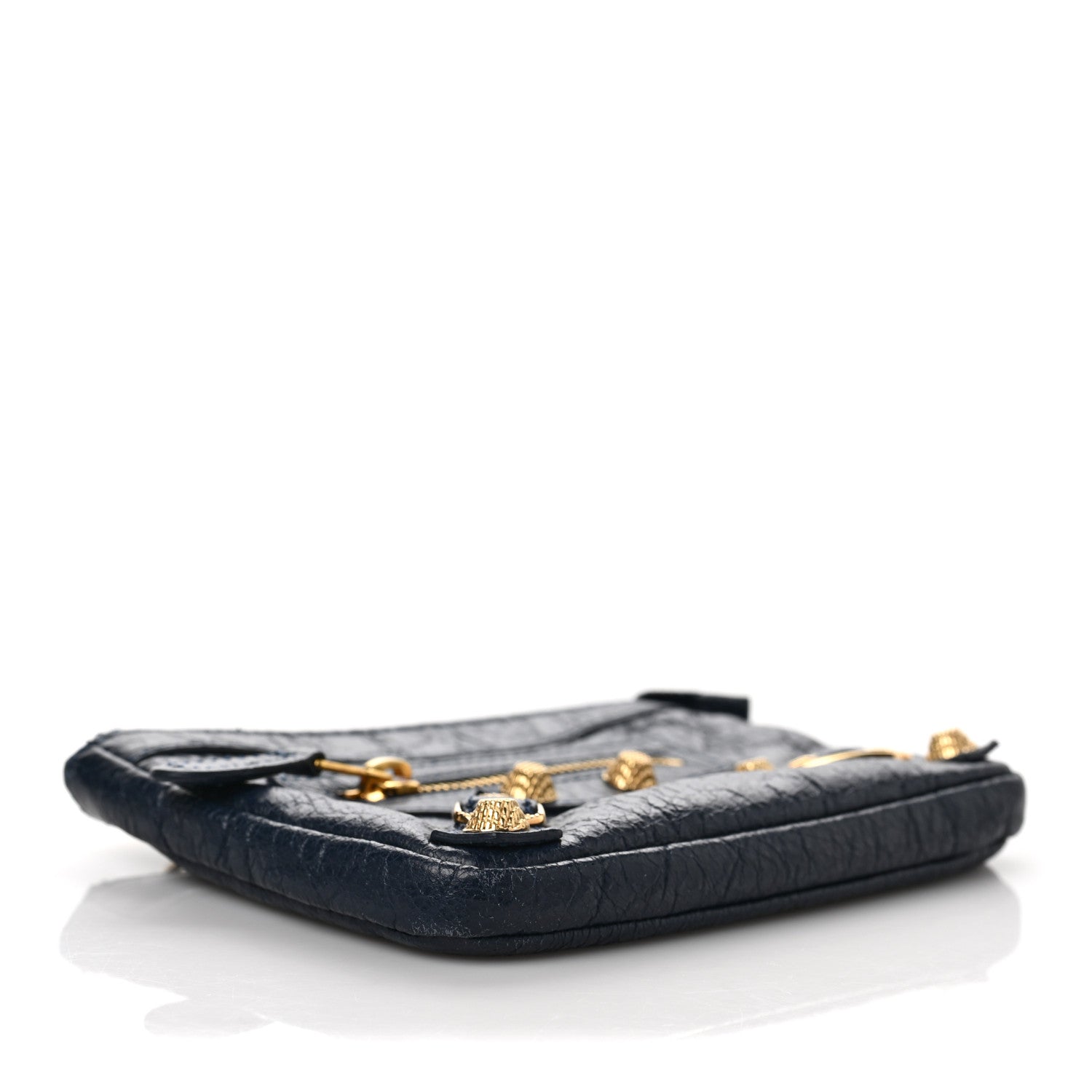 Balenciaga Agneau Giant 12 Gold Hardware M Porte-Monnaie Coin Purse Bleu Obscur 4 of 7